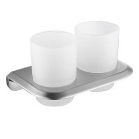 Стакан двойной для зубных щеток ABBER Nord AA1557SP сатин