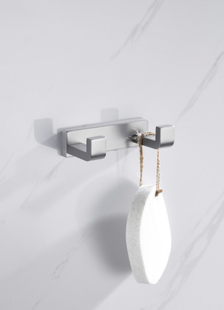 Крючок двойной ABBER Westen AA1750SP сатин