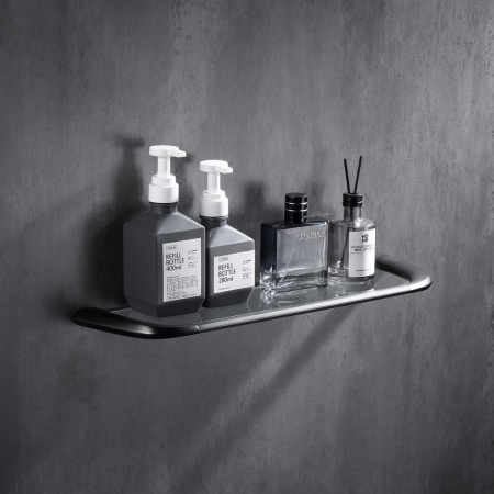 Полка стеклянная ABBER Nord AA1555NG никель