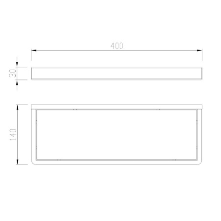 Полка стеклянная ABBER Westen AA1759SP сатин