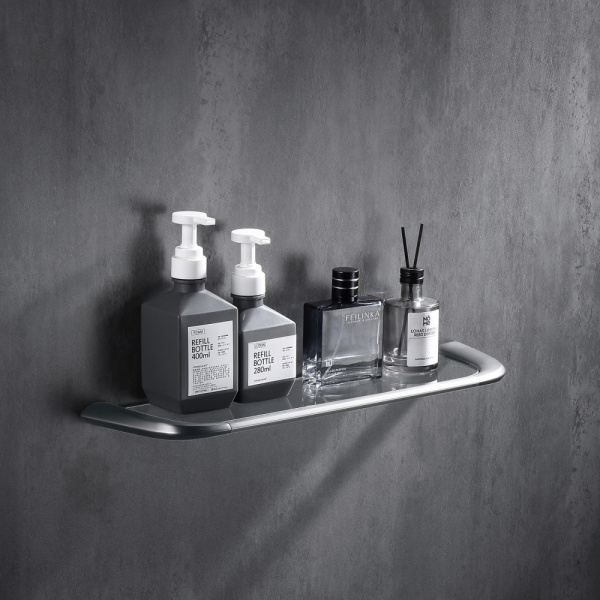 Полка стеклянная ABBER Nord AA1555SP сатин