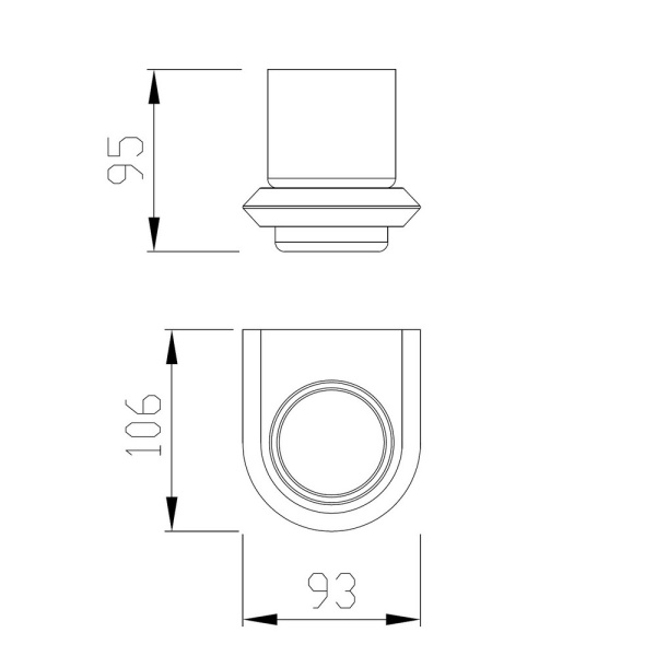 Стакан для зубных щеток ABBER Nord AA1556G золото матовое