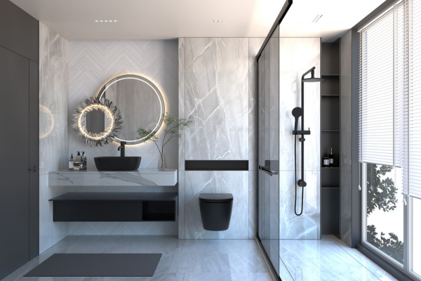 Комплект подвесной унитаз ABBER Bequem AC1100MB черный матовый с инсталляцией AC0105 и кнопкой AC0121MB черная матовая