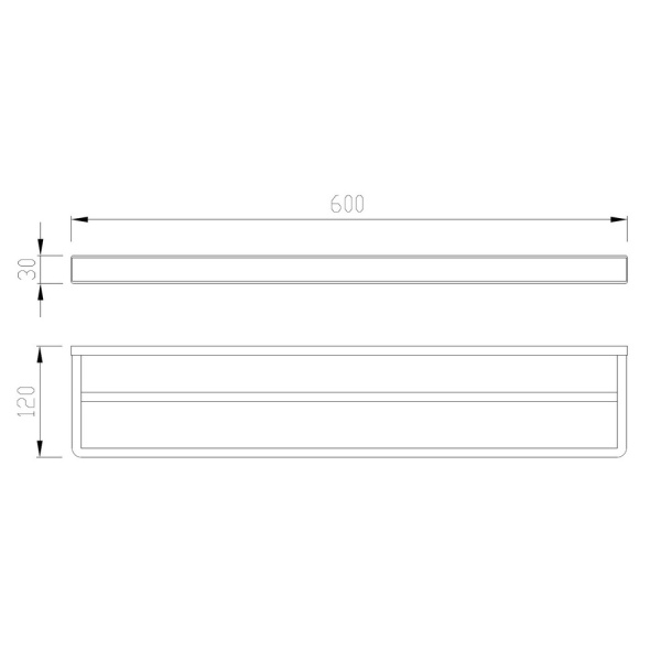 Полотенцедержатель двойной ABBER Westen AA1756SP сатин