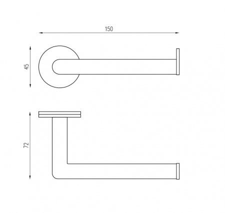 Бумагодержатель ABBER Pol 316 AA1931BRG розовое золото брашированное
