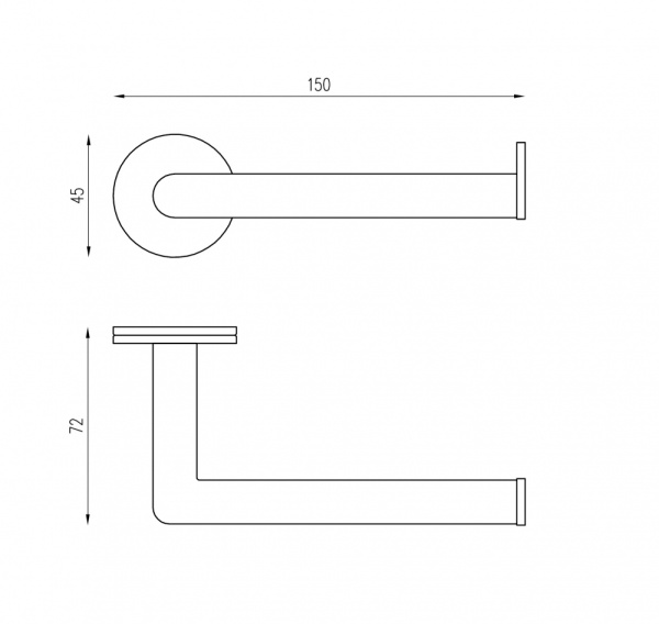 Бумагодержатель ABBER Pol 316 AA1931BRG розовое золото брашированное