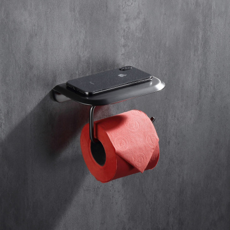 Бумагодержатель с полкой для телефона ABBER Nord AA1530NG никель