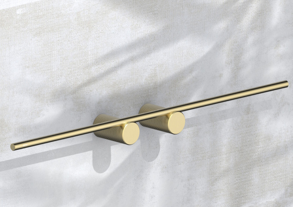 Полотенцедержатель двойной ABBER Pol 316 AA1955BG брашированное светлое золото