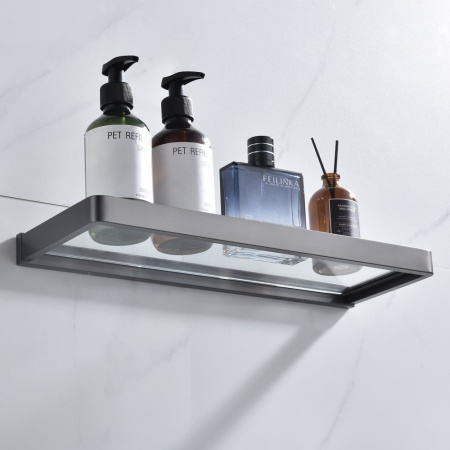 Полка стеклянная ABBER Westen AA1759NG никель