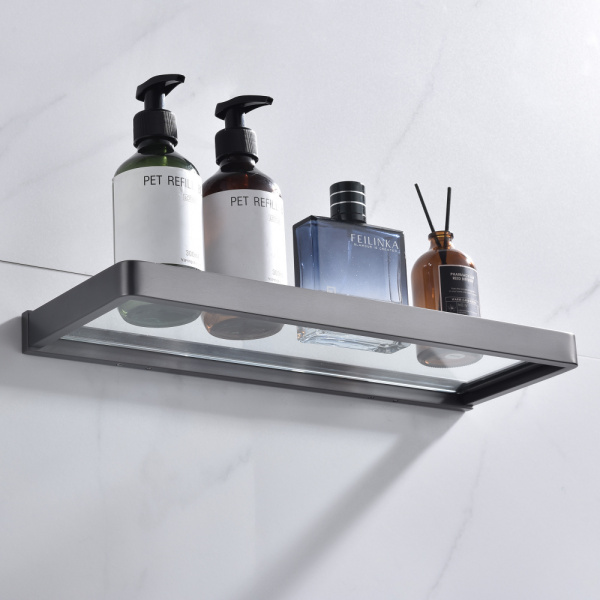 Полка стеклянная ABBER Westen AA1759NG никель