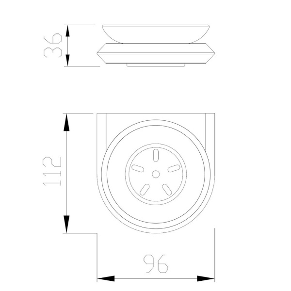 Мыльница ABBER Nord AA1558G золото матовое