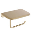 Бумагодержатель с полкой для телефона ABBER Nord AA1530G золото матовое