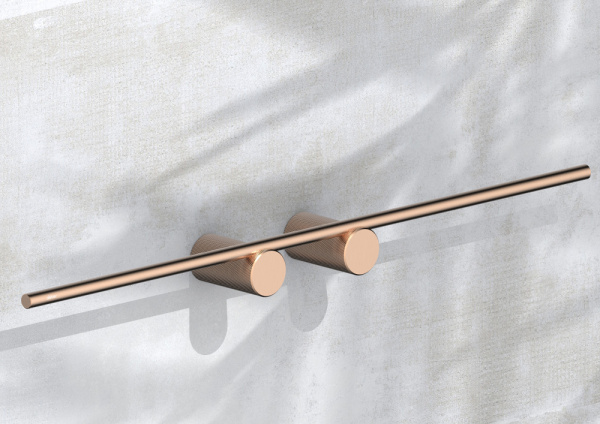 Полотенцедержатель двойной ABBER Pol 316 AA1955BRG брашированное розовое золото